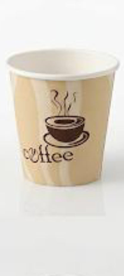 Espresso To-Go Becher 60 ml braun (mit Motiv) – 1000 Stück